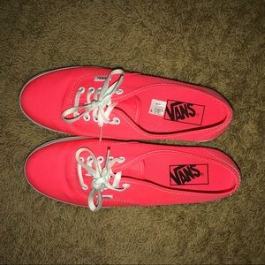 Neon pink vans
